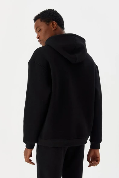 No Fear Erkek Sweatshirt Kapüşonlu Siyah M500216 - 4