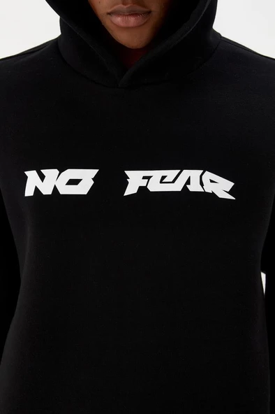 No Fear Erkek Sweatshirt Kapüşonlu Siyah M500216 - 3