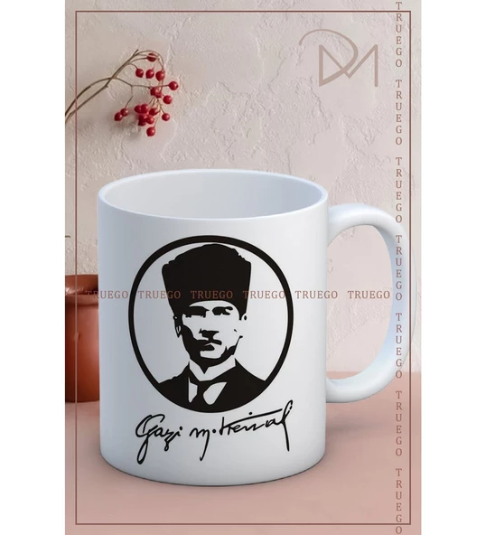 Baskılı Kupa Bardak Seramik Mug - Atatürk