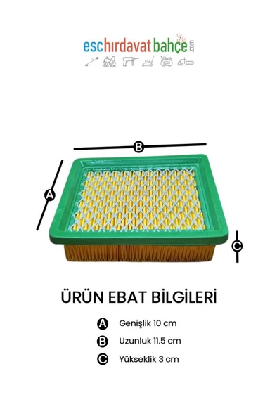 Hyundai HYM510P / 510SP / HYM460P Uyumlu Y196V Hava Filtresi Elemanı | Orijinal Yedek Parça - Resim 2