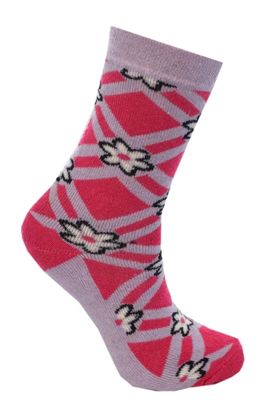 Kız Çocuk Havlu Çorap Çiçek Desenli 9-10 Yaş Vkr - 4