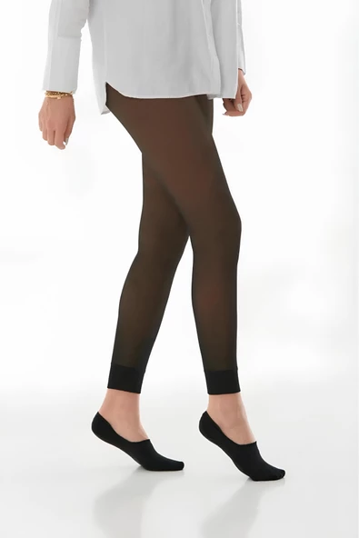 İnce Çorap Görünümlü Tayt Kışlık İçi Kürklü Termal Tayt Pnt - 2