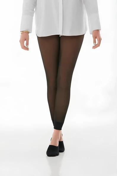 İnce Çorap Görünümlü Tayt Kışlık İçi Kürklü Termal Tayt Pnt - 3