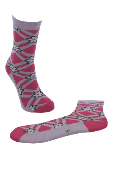 Kız Çocuk Havlu Çorap Çiçek Desenli 9-10 Yaş Vkr - 12