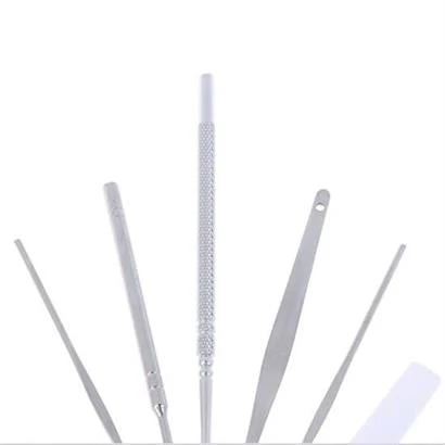 BUFFER® 6 Parça Paslanmaz Çelik Kulak Balmumu Toplayıcı Çıkarıcı Temizleyici Bakımı Çubuk Seti - 9