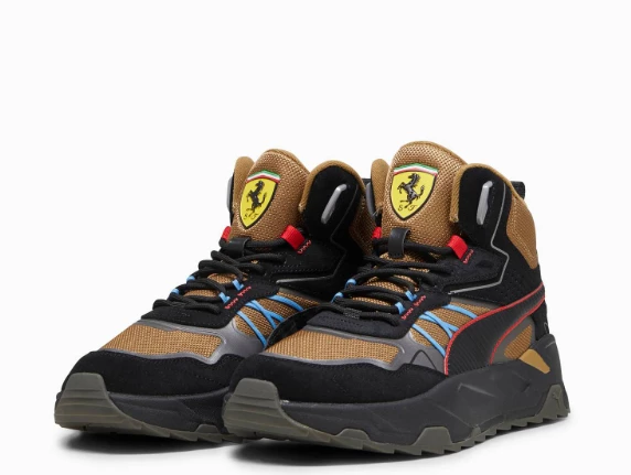 PUMA FERRARİ TRİNİTY MİD WTR RENKLİ ERKEK SPOR AYAKKABI 30794101 E-104 - Resim 3