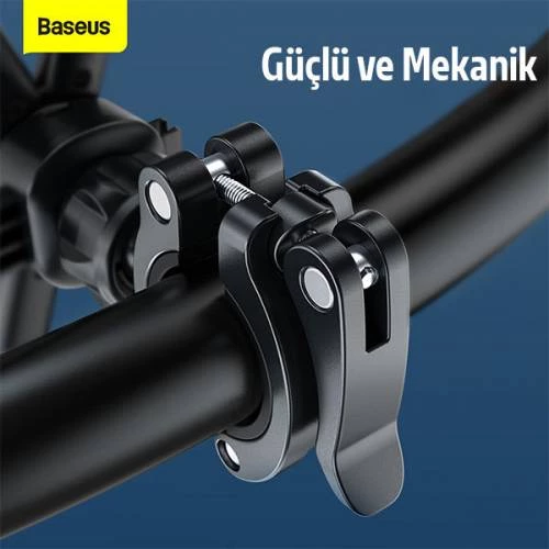 Baseus 360 Derece Dönebilen Bisiklet ve Motosiklet Telefon Tutucu 4.7-6.7 inç - 3