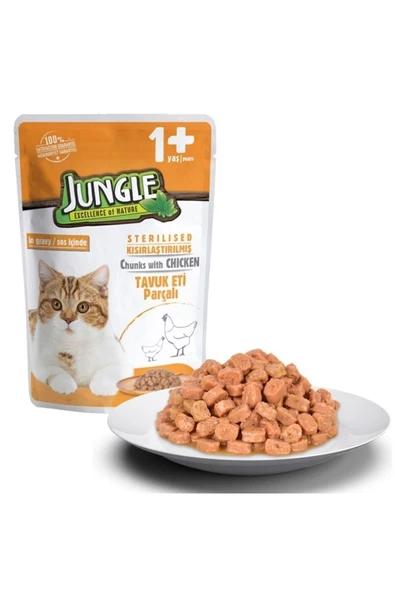 Pouch Jöleli Tavuklu Kısırlaştırılmış Kedi Konservesi 100gr