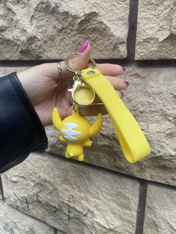 Lilo Stitch Figürlü Anahtarlık  Çanta Süsü - Resim 4