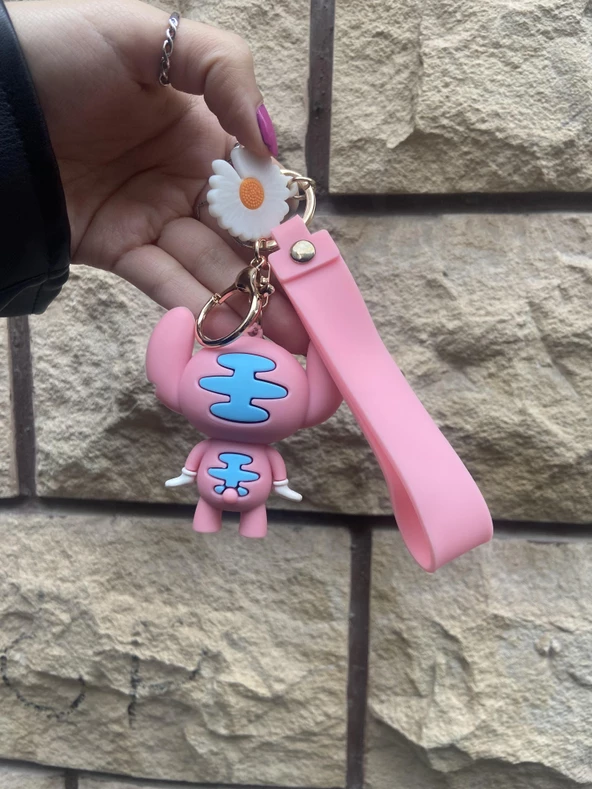 Lilo Stitch Figürlü Anahtarlık  Çanta Süsü - Resim 2