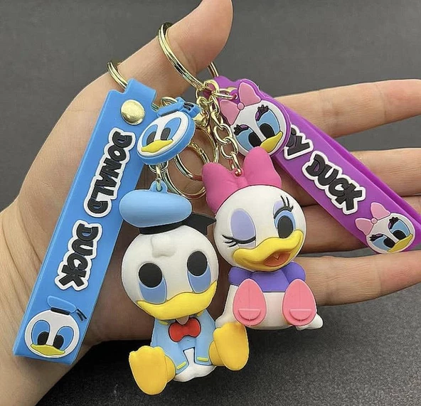 Daisy Duck Slikon Anahtarlık Çanta Süsü - Resim 4