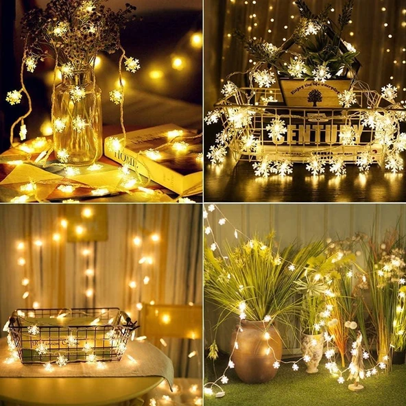 Kar Tanesi Led Işık – 10 Metre 100 Led - 2