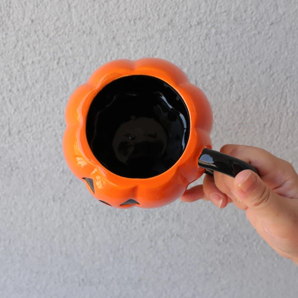 Bal Kabağı 3D Tasarım Kupa Bardak - Resim 4