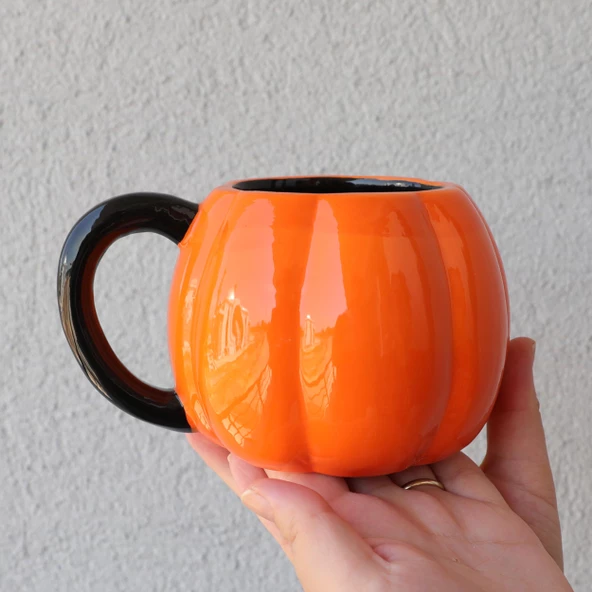 Bal Kabağı 3D Tasarım Kupa Bardak - Resim 2