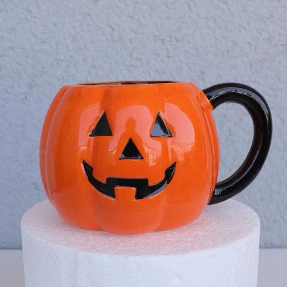 Bal Kabağı 3D Tasarım Kupa Bardak - Resim 3