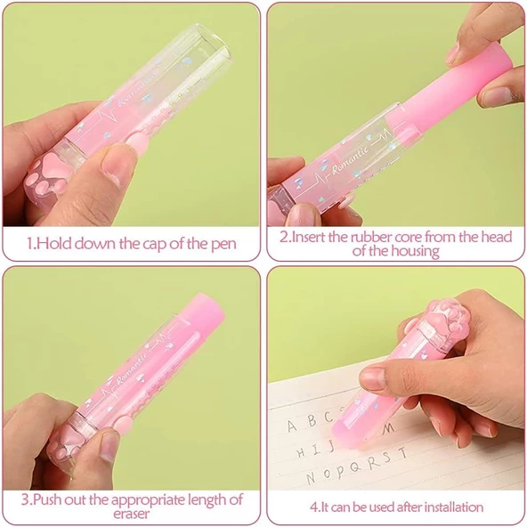 Fosforlu Pati Tasarımlı İtmeli Silgi - 12