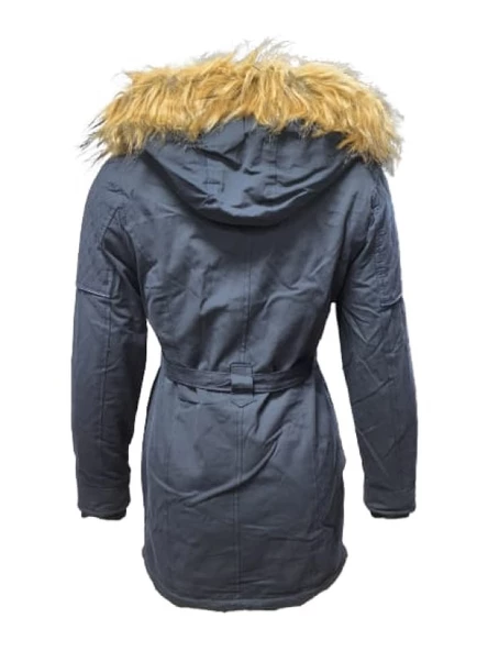 Tmberline Tb3439 Kadın Gabardin Kapüşonlu İçi Kürklü Mont - 3