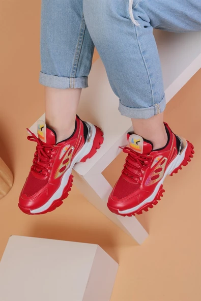 Sierra Kırmızı Renkli Kadın Spor Ayakkabı - 4