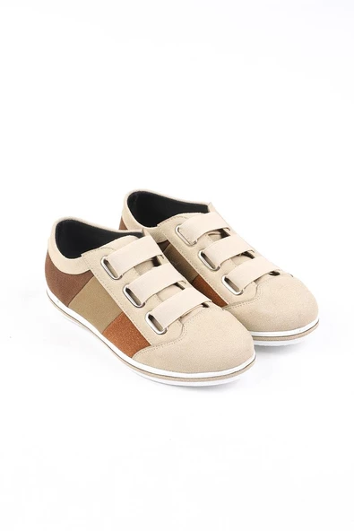 Solero Bej Renkli Kadın Yürüyüş Ayakkabısı - 5