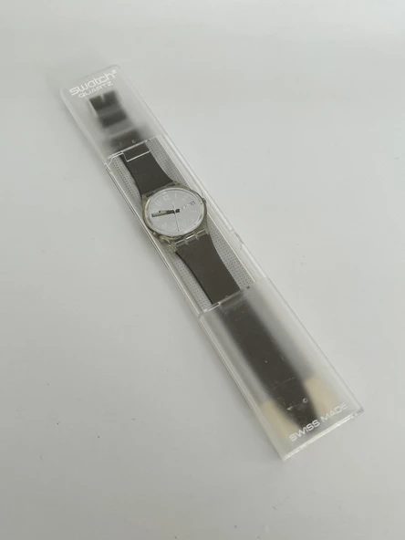 Swatch Jefferson 35mm Silikon Kordon 1992 Vintage Kol Saati (S-003) - Resim 2