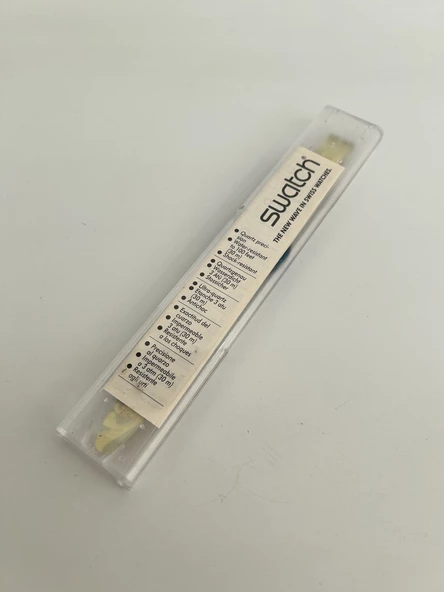 Swatch Perroquet 35mm Silikon Kordon 1992 Vintage Kol Saati (S-009) - Resim 3