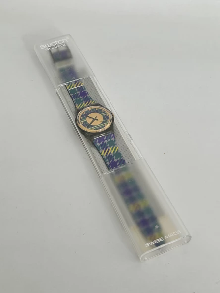 Swatch Tailleur 35mm Silikon Kordon 1992 Vintage Kol Saati (S-006) - Resim 2