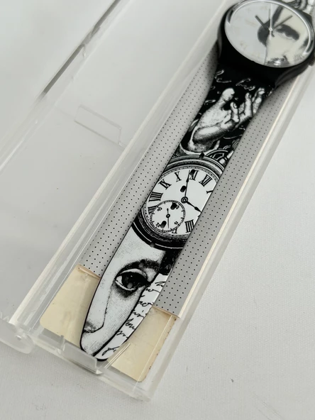 Swatch Glance 35mm Silikon Kordon 1992 Vintage Kol Saati (S-007) - 7