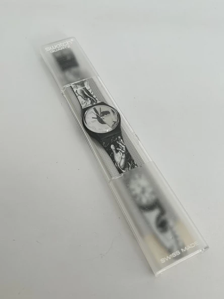 Swatch Glance 35mm Silikon Kordon 1992 Vintage Kol Saati (S-007) - 2