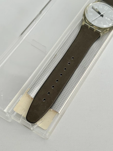 Swatch Jefferson 35mm Silikon Kordon 1992 Vintage Kol Saati (S-003) - Resim 7