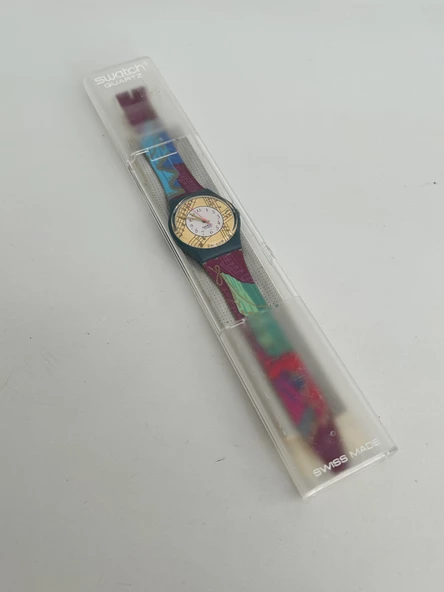 Swatch Palco 35mm Silikon Kordon 1992 Vintage Kol Saati (S-002) - Resim 2