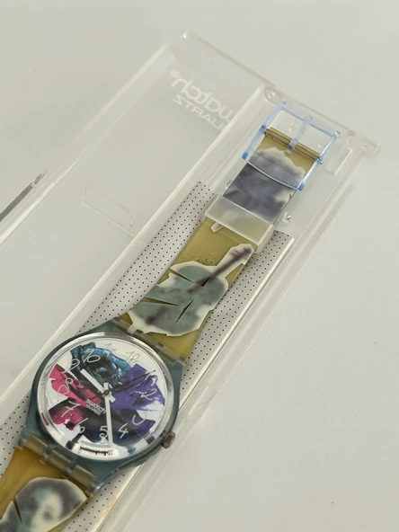 Swatch Photoshooting 35mm Silikon Kordon 1992 Vintage Kol Saati (S-008) - 6