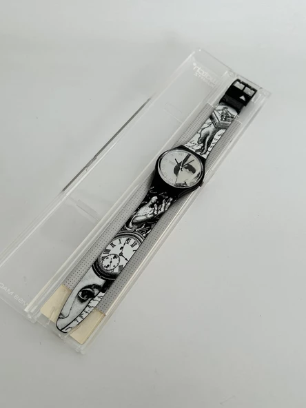Swatch Glance 35mm Silikon Kordon 1992 Vintage Kol Saati (S-007) - 4