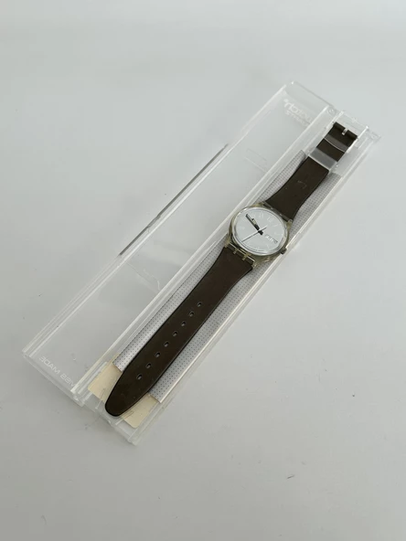 Swatch Jefferson 35mm Silikon Kordon 1992 Vintage Kol Saati (S-003) - Resim 4
