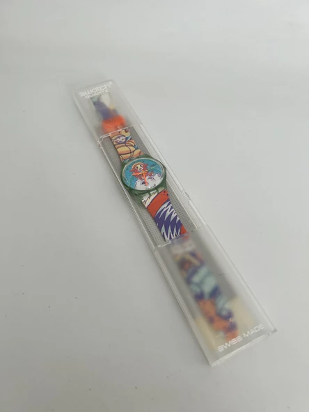 Swatch Yuri 35mm Silikon Kordon 1992 Vintage Kol Saati (S-004) - Resim 2