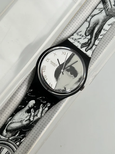 Swatch Glance 35mm Silikon Kordon 1992 Vintage Kol Saati (S-007) - 5