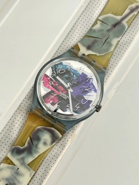 Swatch Photoshooting 35mm Silikon Kordon 1992 Vintage Kol Saati (S-008) - 5