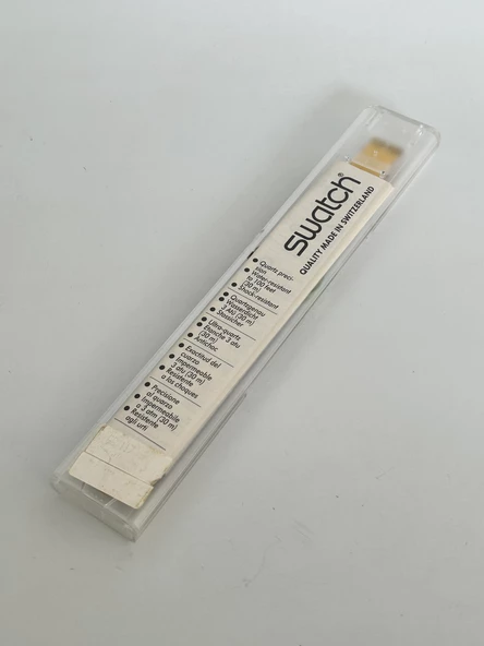 Swatch Curling 35mm Silikon Kordon 1992 Vintage Kol Saati (S-011) - Resim 3