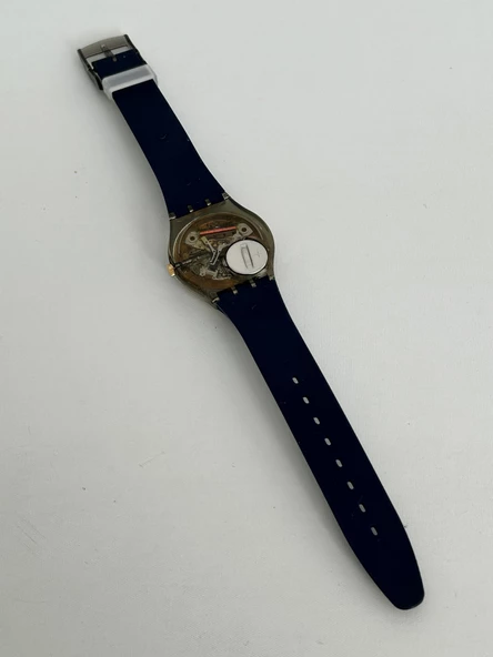 Swatch Tailleur 35mm Silikon Kordon 1992 Vintage Kol Saati (S-006) - Resim 8