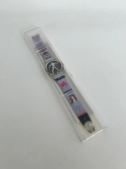 Swatch Discobolus 35mm Silikon Kordon 1992 Vintage Kol Saati (S-005) - 2