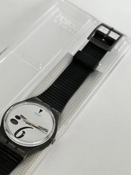 Swatch High Beam 35mm Silikon Kordon 1992 Vintage Kol Saati (S-012) - 5