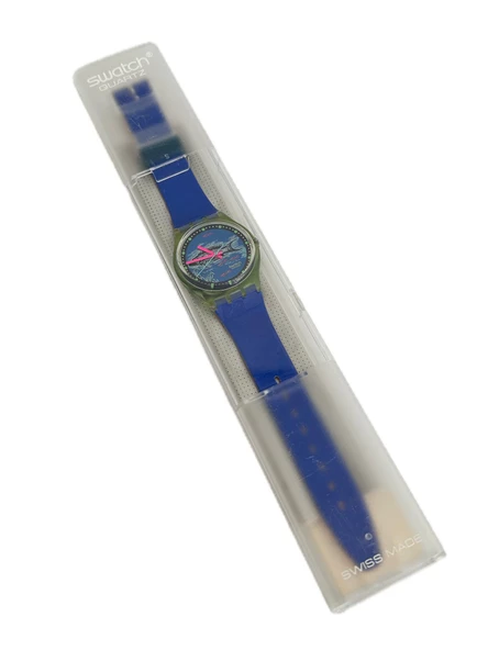 Swatch Frische Fische 35mm Silikon Kordon 1992 Vintage Kol Saati (S-019) ürün görseli