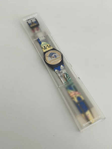 Swatch Backstage 35mm Silikon Kordon 1992 Vintage Kol Saati (S-015) - 2
