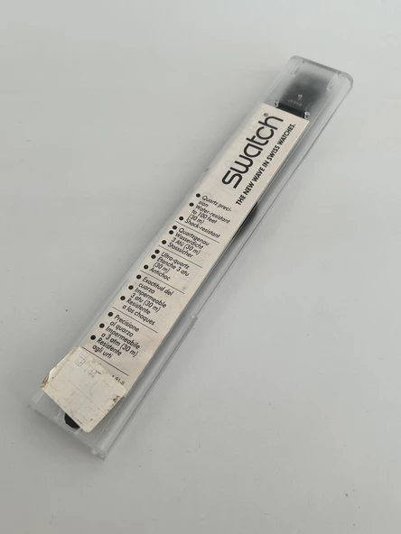 Swatch After Dark 35mm Silikon Kordon 1992 Vintage Kol Saati (S-018) - 3