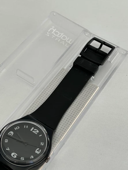 Swatch After Dark 35mm Silikon Kordon 1992 Vintage Kol Saati (S-018) - 5