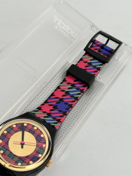 Swatch Tweed 35mm Silikon Kordon 1992 Vintage Kol Saati (S-014) - 5