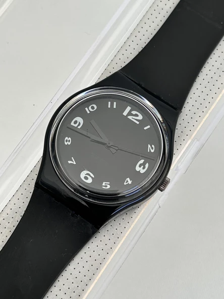 Swatch After Dark 35mm Silikon Kordon 1992 Vintage Kol Saati (S-018) - 4