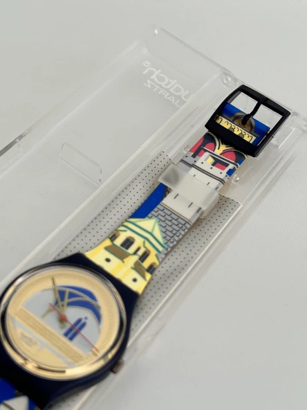 Swatch Backstage 35mm Silikon Kordon 1992 Vintage Kol Saati (S-015) - 5