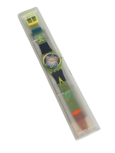 Swatch Wave Rebel 35mm Silikon Kordon 1992 Vintage Kol Saati (S-025)