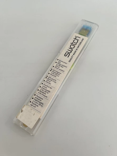 Swatch Artic Star 35mm Silikon Kordon 1992 Vintage Kol Saati (S-020) - Resim 3