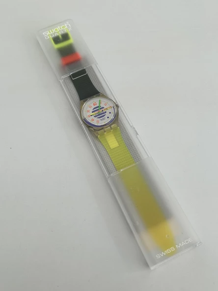 Swatch High Pressure 35mm Silikon Kordon 1992 Vintage Kol Saati (S-022) - Resim 2